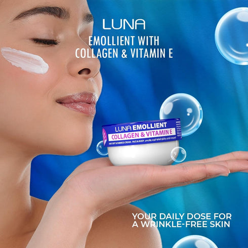 Luna moisturizing hand and body cream with collagen and vitamin E 160 gm - Luna